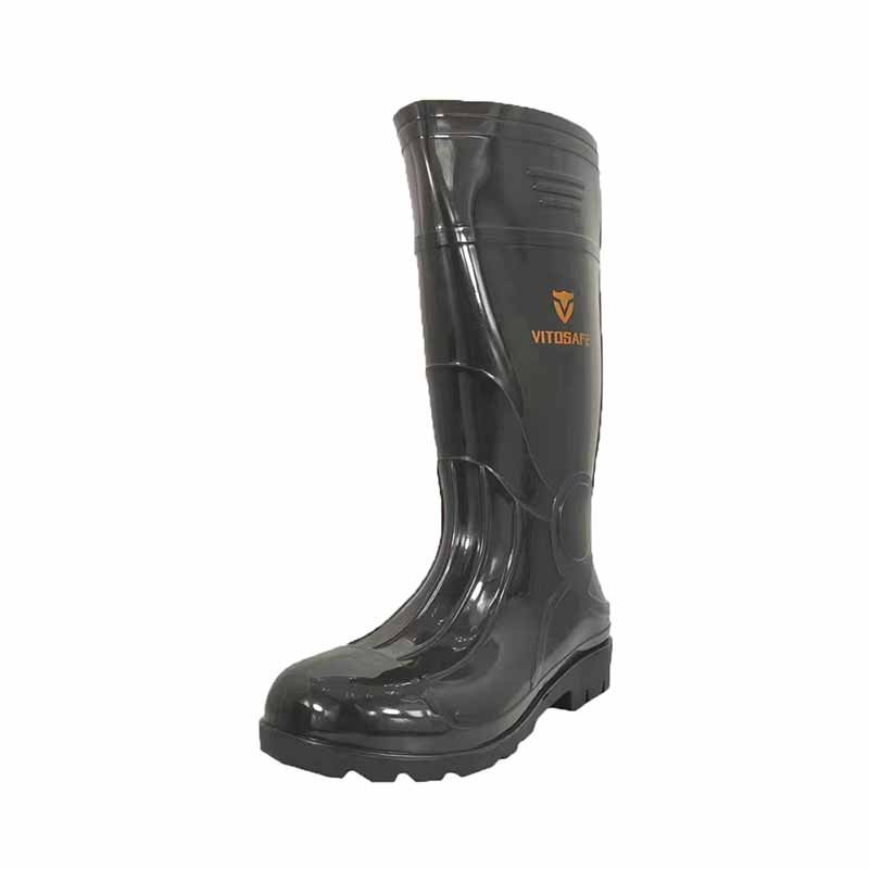 thumbnail interactive-video image 1 of Safeguard Men's Insulated Rubber Rain Boots, Hi Vis Reflective, Thermo Lined, Winter, Black 1 of 5