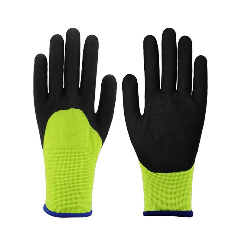 Latex Coated Sandy Work safety GlovesLXSD310