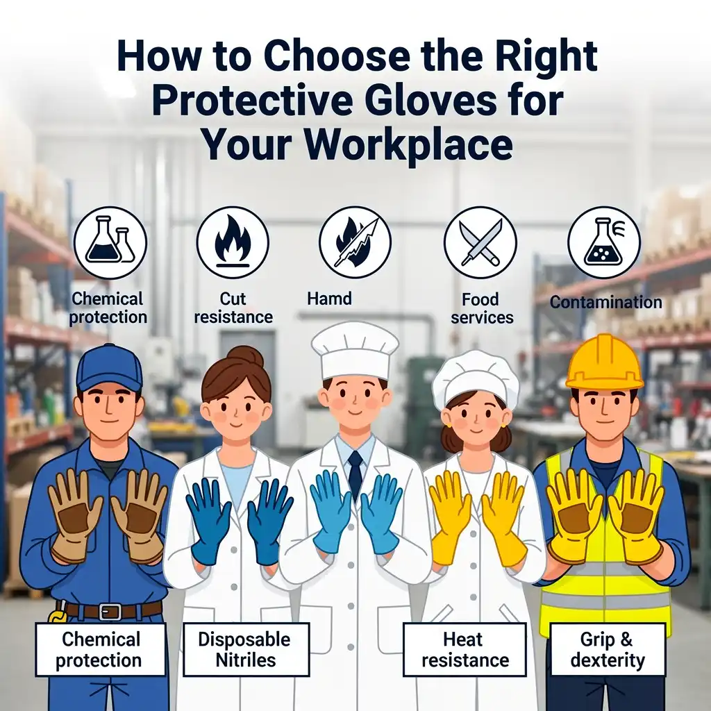 How to Choose Protective Gloves for Workplace Safety | VITOPPE Guide