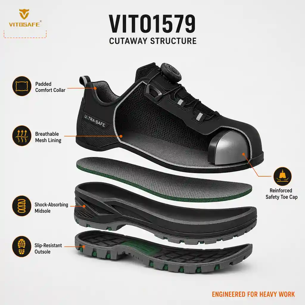 VITO1579 lightweight safety shoes